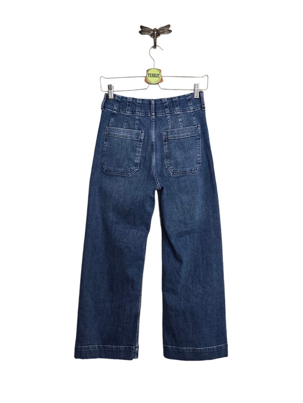 Maeve The Colette Crop High-Rise Wide-Leg Jean 26 Anthropologie Denim - Picture 3 of 12